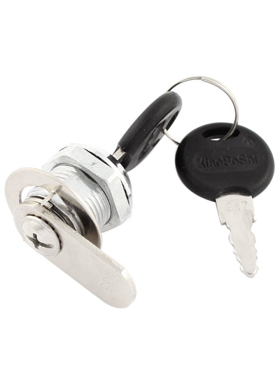 Harfington 18mm Male Thread Cabinet Mailbox Drawer Cupboard Cam Lock w 2 Keys
