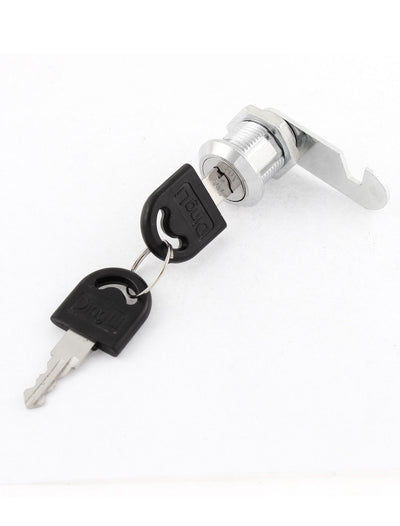 Harfington 18mm Thread Cabinet Mailbox Drawer Cupboard Locker Cam Lock w 2 Keys