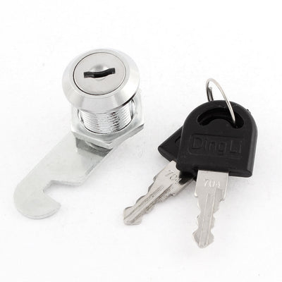 Harfington 18mm Thread Cabinet Mailbox Drawer Cupboard Locker Cam Lock w 2 Keys