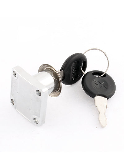 Harfington 16mm Dia Cylinder Head Cabinet Cupboard Security Drawer Lock w 2 Keys