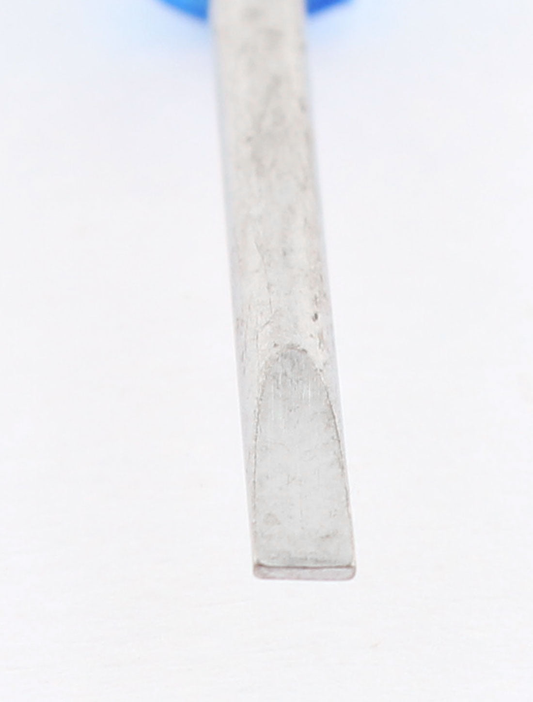 Harfington 2mmx20mm Tip Shaft Plastic Handle Slotted Flathead Screwdriver Blue 5pcs