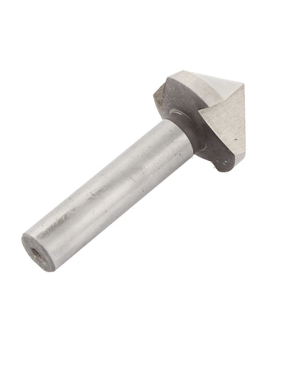 Harfington 90 Degree Straight Shank 3 Flute HSS Chamfer Cutter Mill Drill Milling Cutting Tool