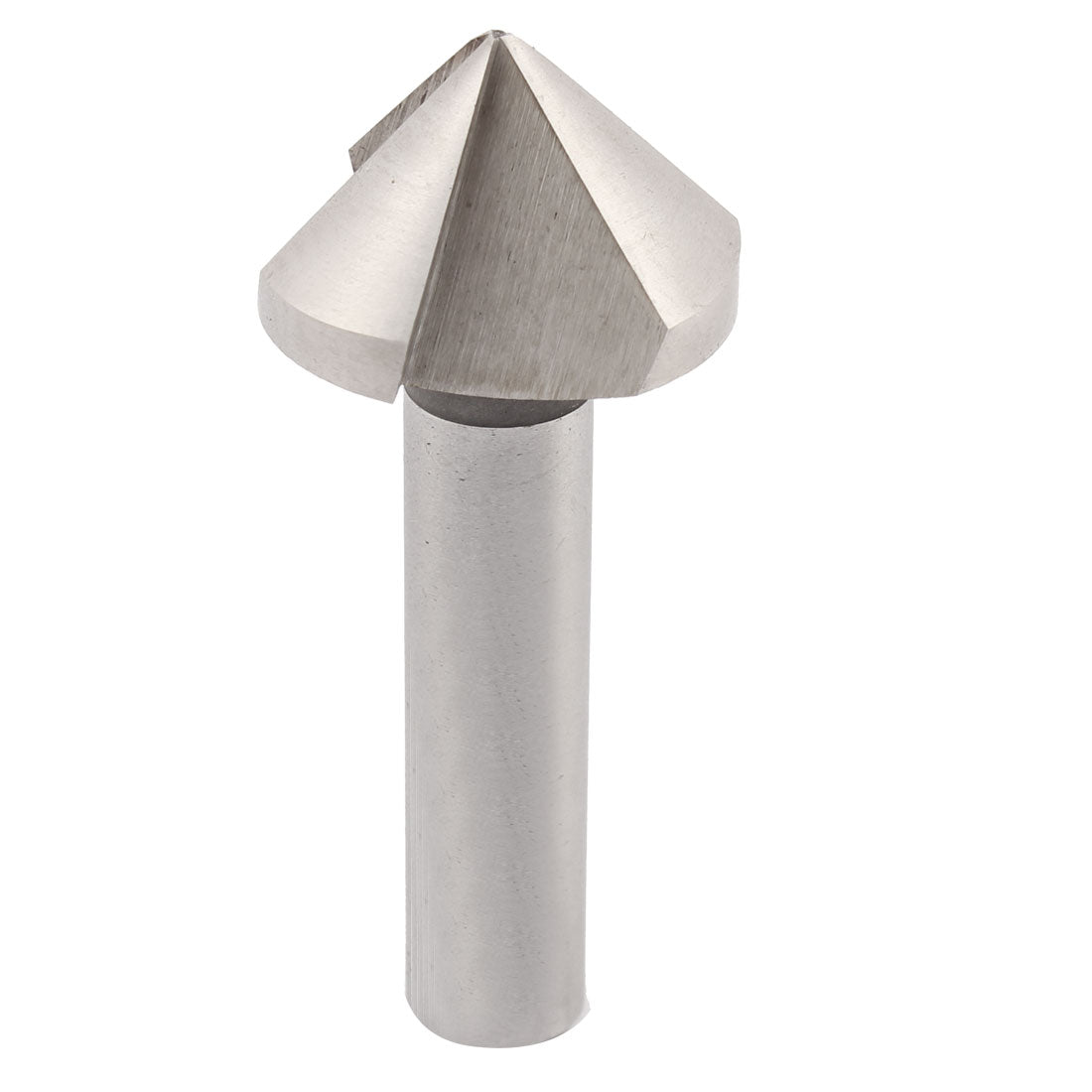 Harfington 90 Degree Straight Shank 3 Flute HSS Chamfer Cutter Mill Drill Milling Cutting Tool