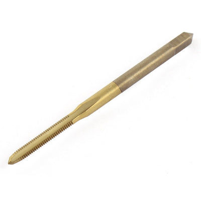 Harfington M2.5 X 0.45 50mm Long Straight Flute Ti Coated Spiral Point