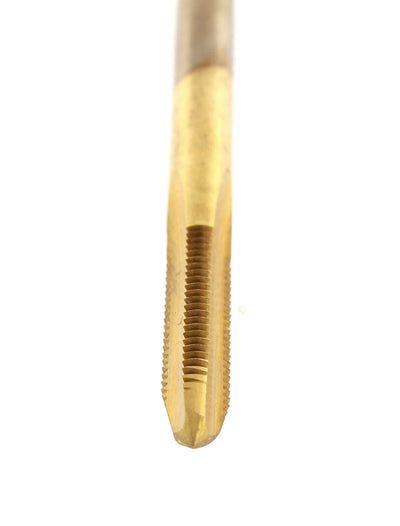 Harfington M4 X 0.7 55mm Long Straight Flute Ti Coated Spiral Point