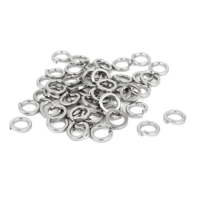 Harfington 50pcs 316 Stainless Steel Split Lock Spring Washers 3/16" Screw Spacer Pad