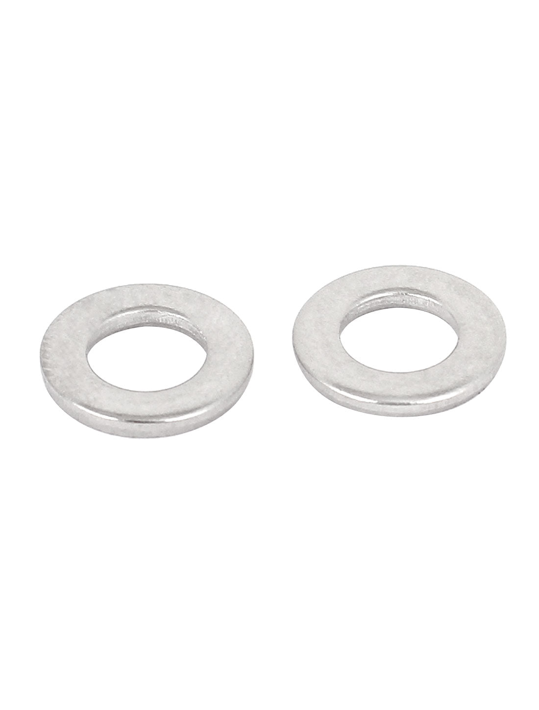 Harfington 100pcs Silver Tone 304 Stainless Steel Flat Washer 1/4" for Screws Bolts