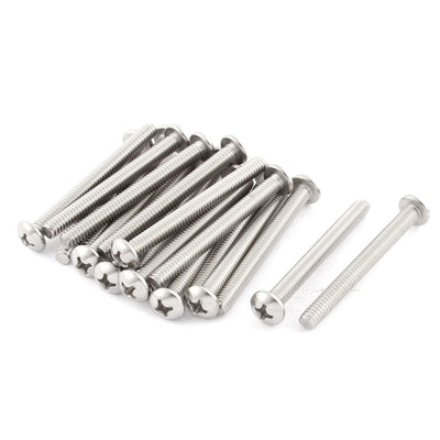 Harfington 68mm Long 1/4"x20x2-1/2" Stainless Steel Phillips Cross Head Machine Screws Bolts 20 Pcs