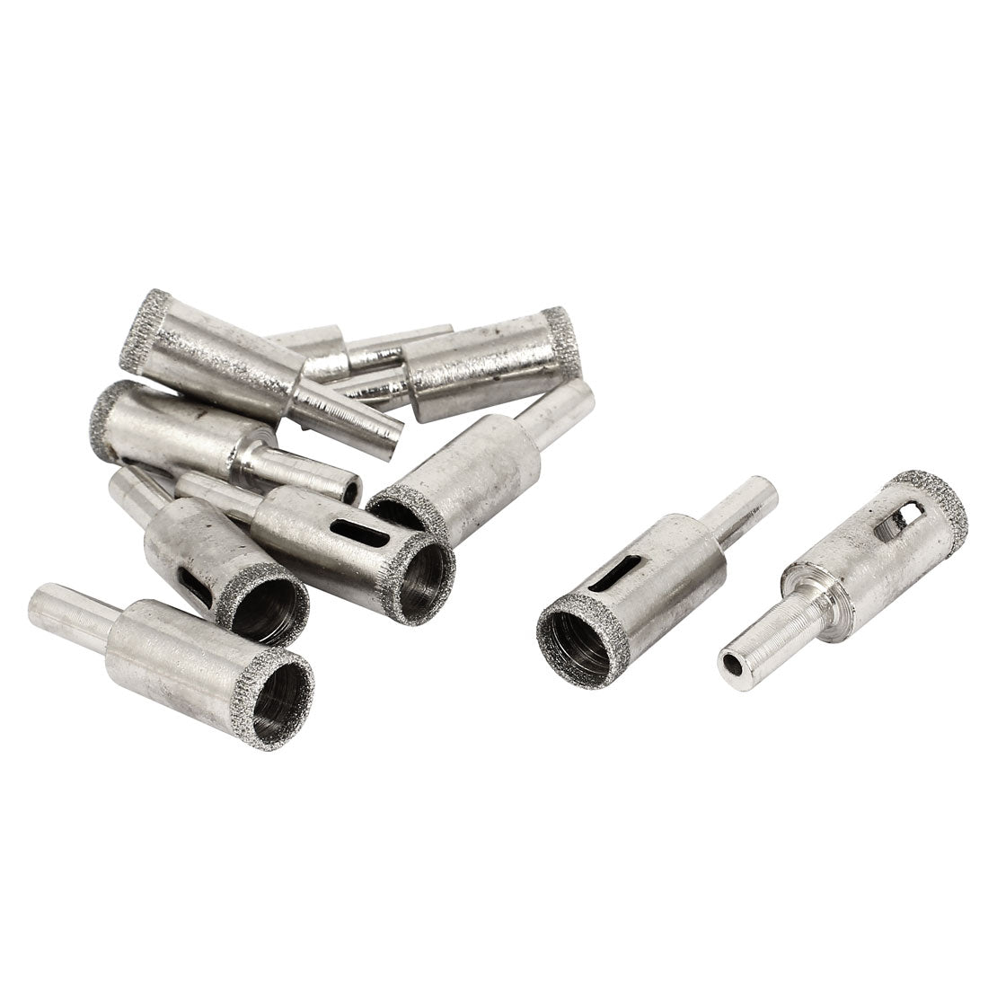 Harfington 10 pcs 15mm 9/16" Diamond Coated Core Drill Bits Hole Saw for Tile Glass Granite