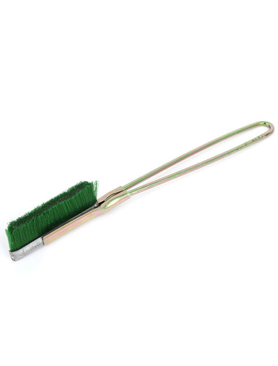 Harfington 21cm Long Handy Tool Metal Handle Nylon Cleaning Brush Green