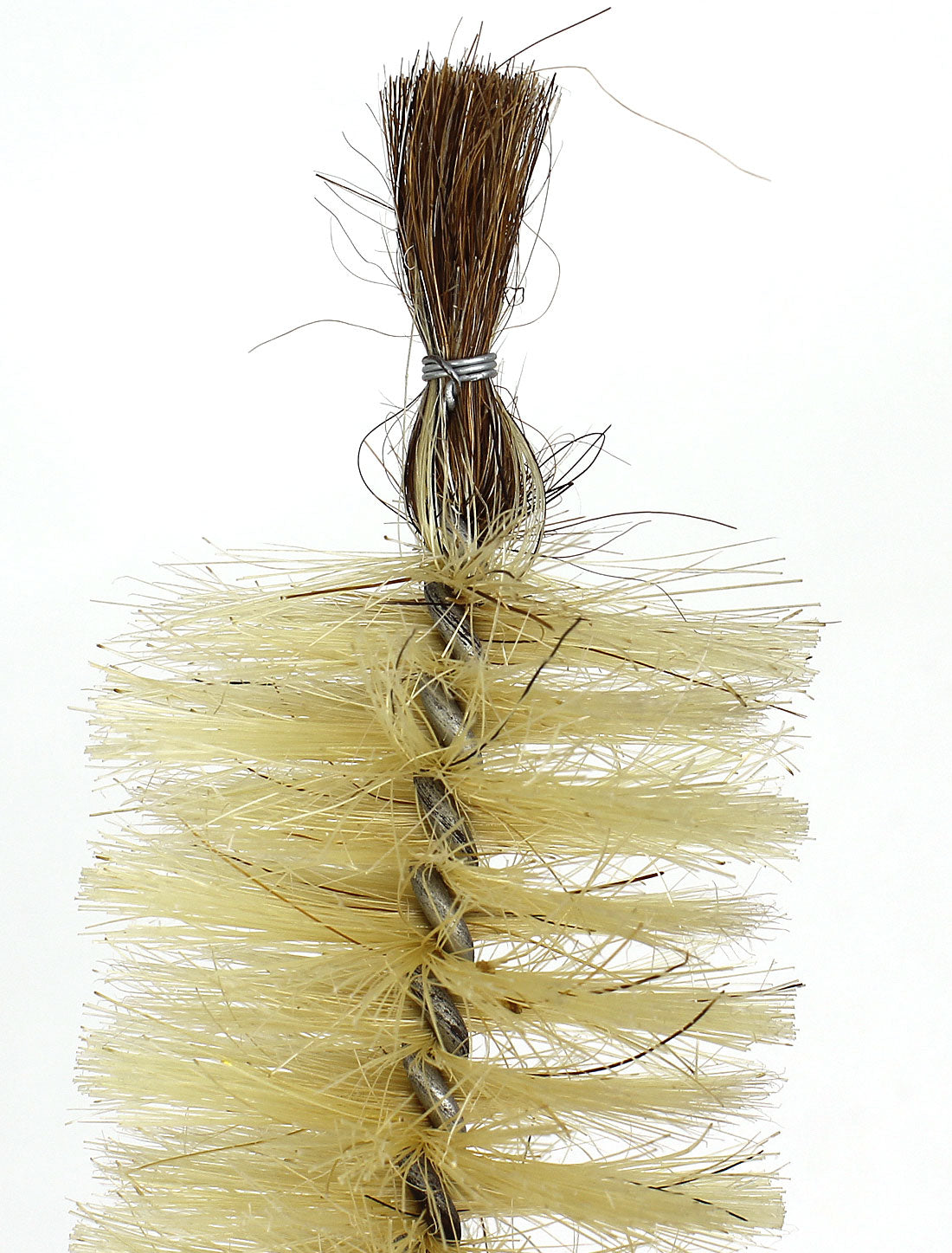 Harfington 50mm Diameter Twist Handle Bristle Test Tube Cleaning Bottle Brush Brown