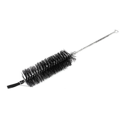 Harfington 50mm x150mm Twist Handle Nylon Test Tube Cleaning Bottle Brush Black