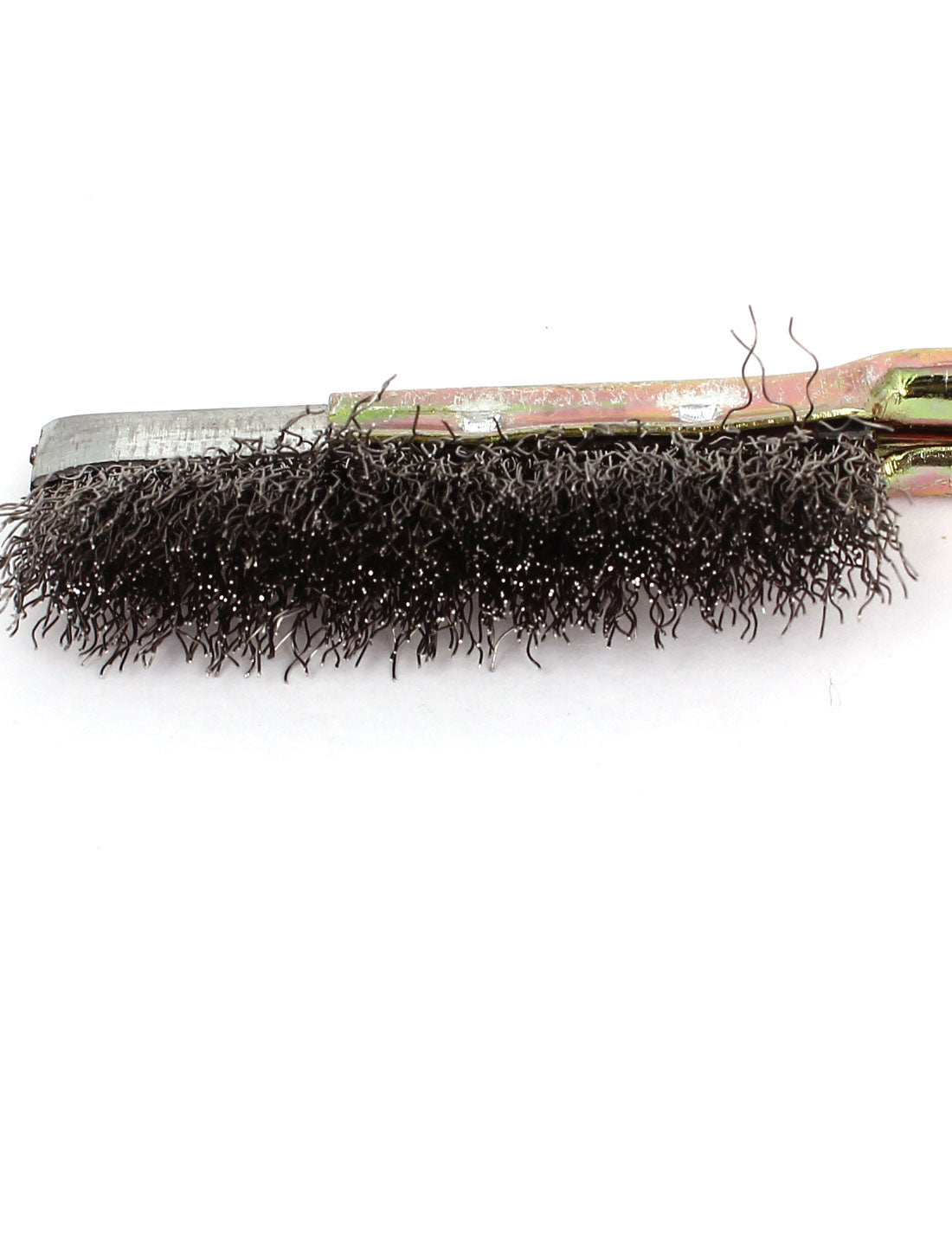 Harfington 21cm Long Handheld Metal Handle Steel Wire Cleaning Brush Tool