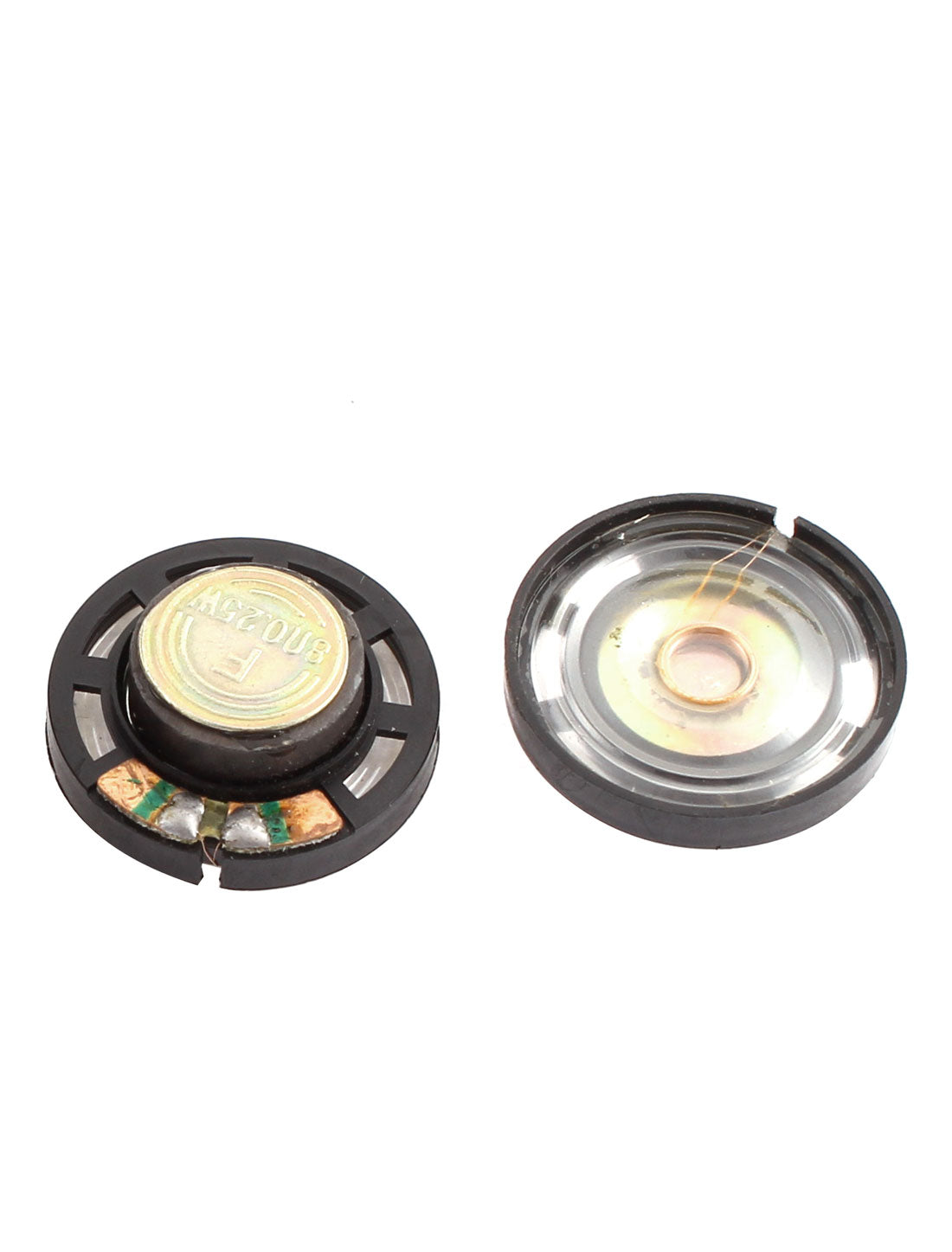 Harfington 16pcs Interphone 27mm External Magnetic Speaker Loudspeaker 8 Ohm 0.25W