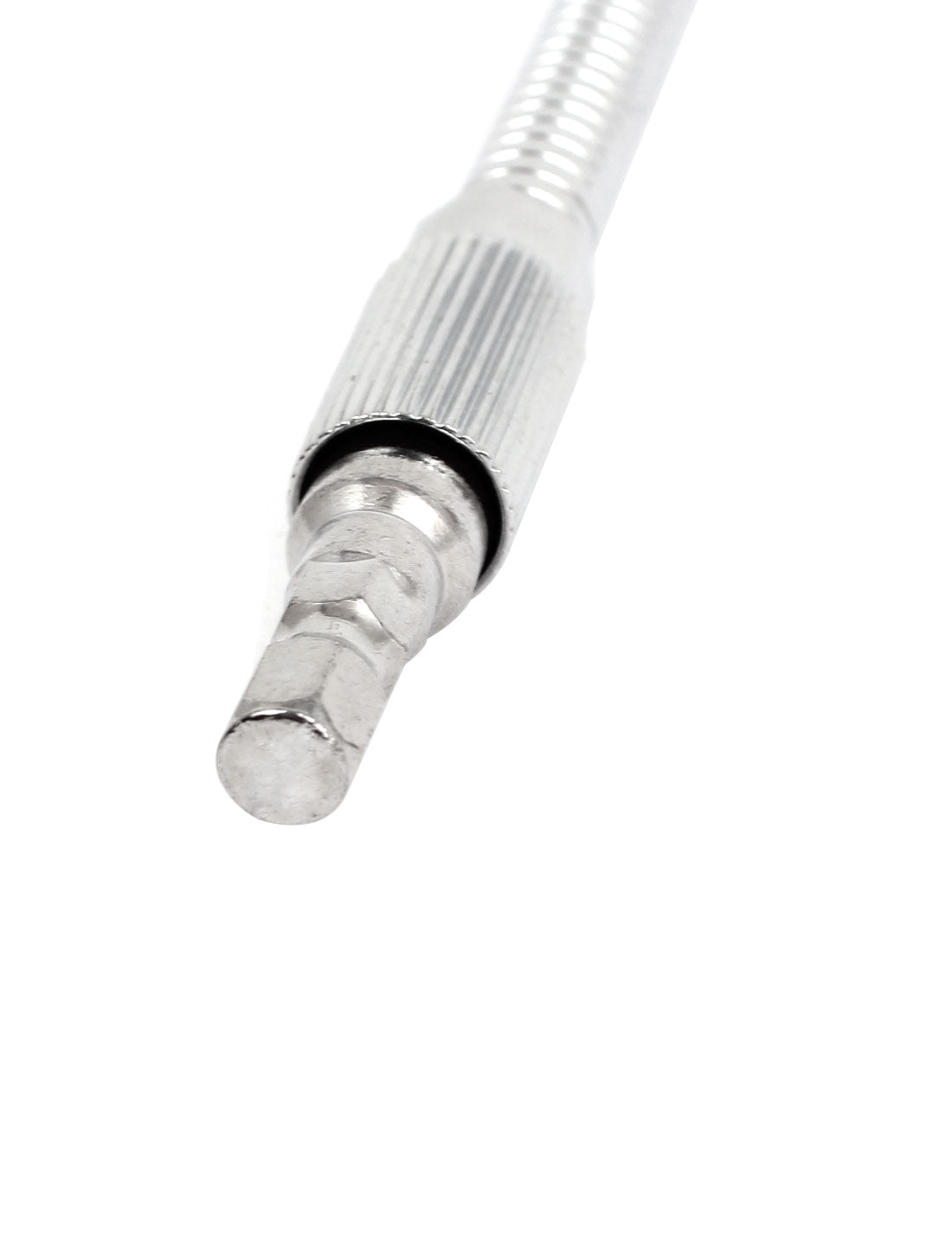 Harfington 8" Long 1/4" Hex Driver Flex Flexible Socket Extension Bar Silver Tone