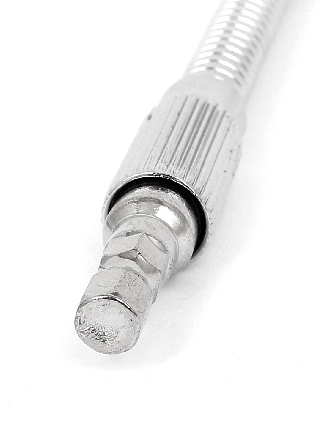 Harfington 8" Length 1/4" Hex Driver Flex Flexible Socket Extension Bar Silver Tone 2 Pcs