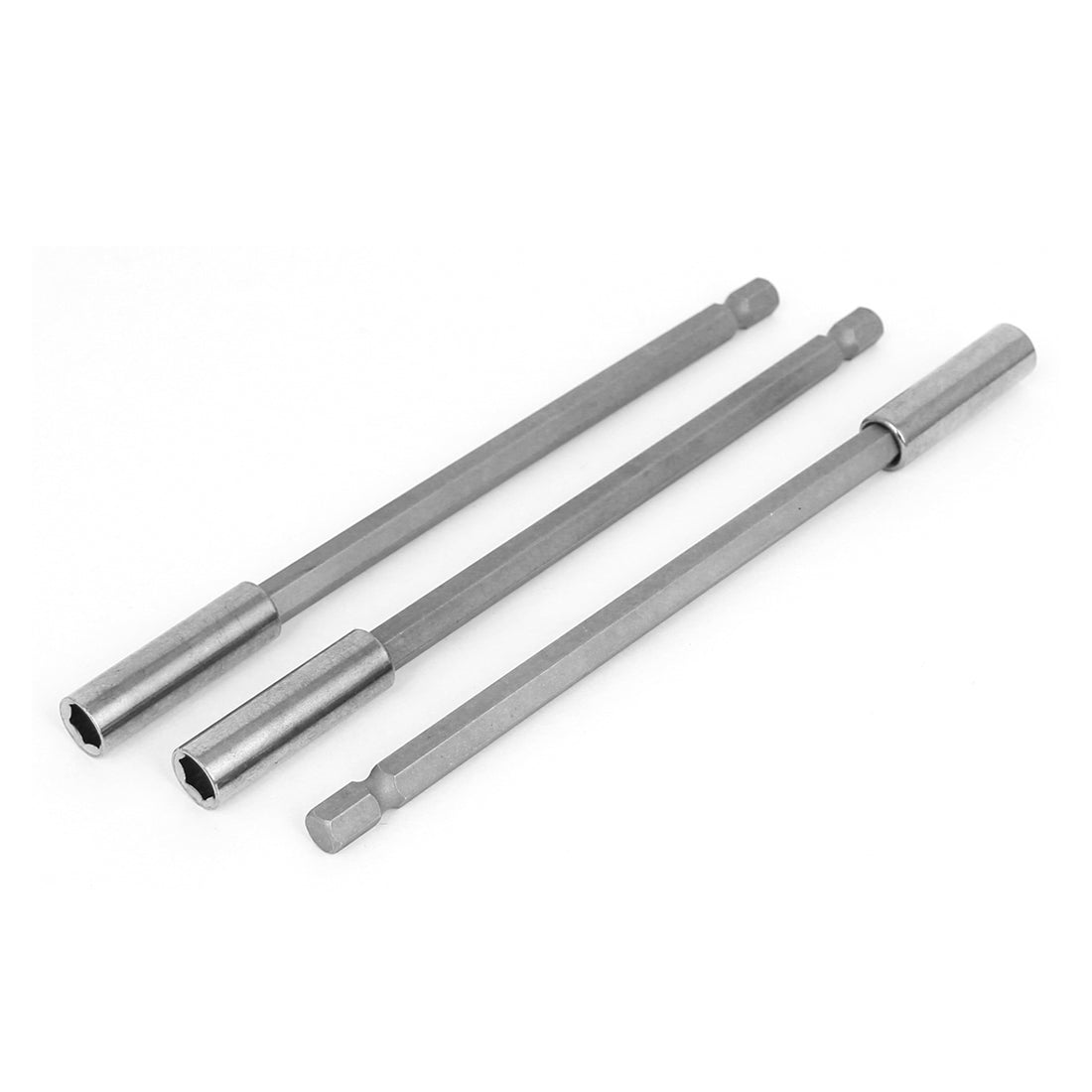 Harfington 6" Long 1/4" Shank 1/4" Hexagon Spanner Hex Nut Driver Setter Bit 3pcs