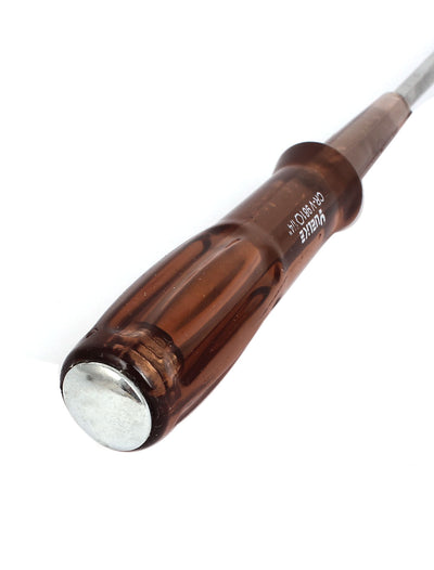 Harfington 6.5mm Tip Plastic Handle Magnetic Slotted Flat Head Screwdriver Handy Tool