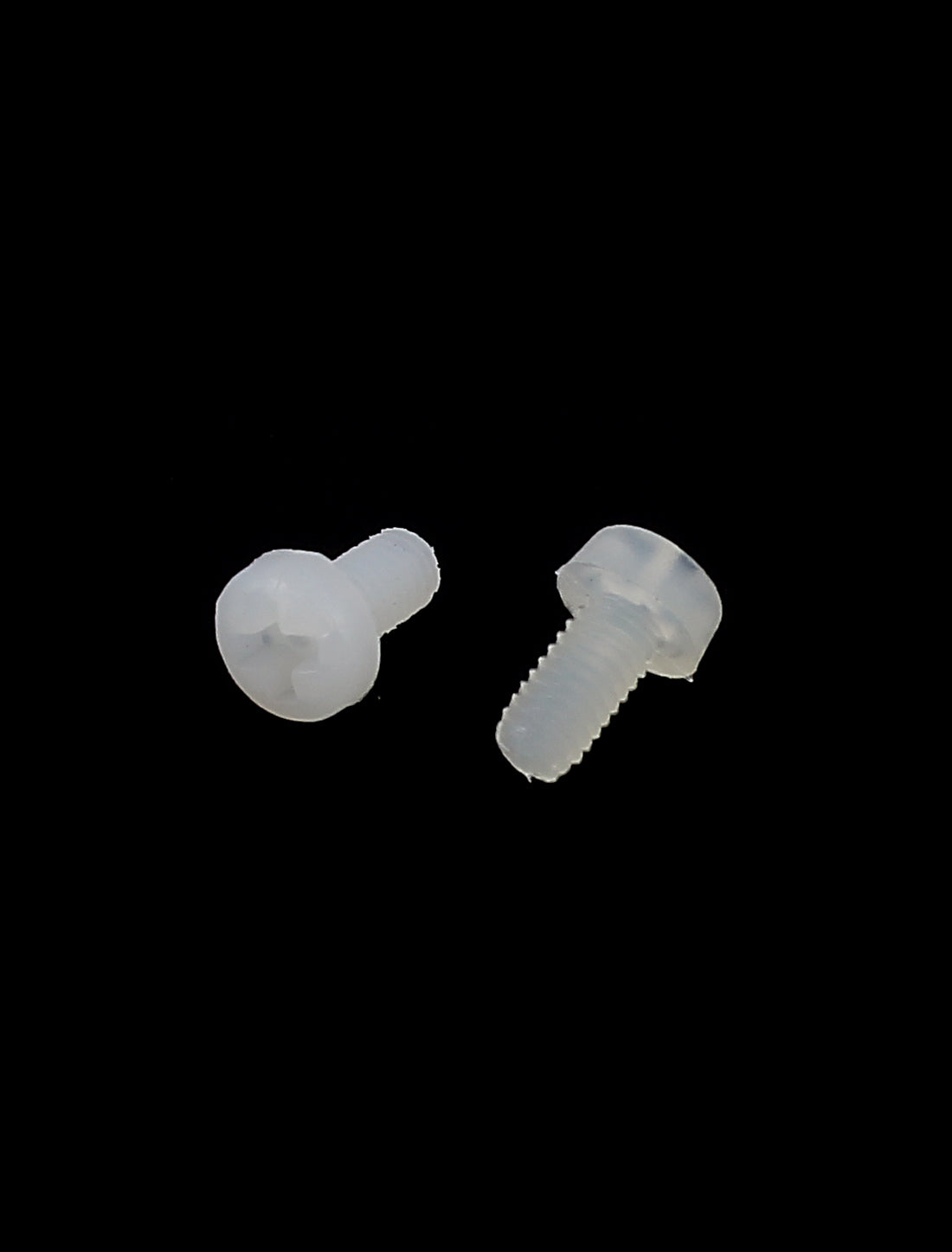 Harfington M2.5 x 5mm Nylon 6/6 Fillister Head Phillips Drive Machine Screw grey white 100pcs