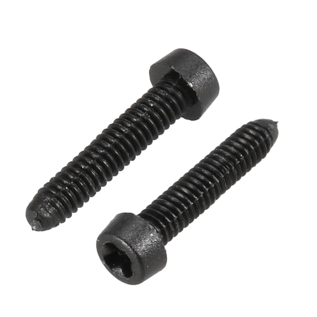 Harfington M2 x 10mm Plastic Phillips Cross Pan Head Machine Screws Black 100 PCS