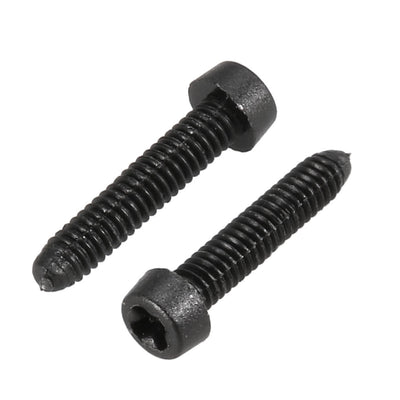 Harfington M2 x 10mm Plastic Phillips Cross Pan Head Machine Screws Black 100 PCS