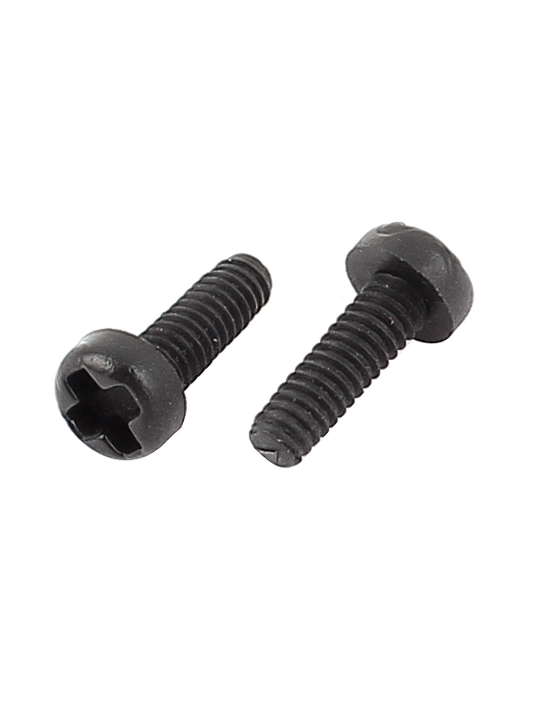 Harfington M2 x 6mm Plastic Phillips Cross Pan Head Machine Screws Black 50 PCS