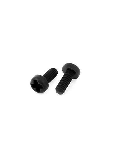 Harfington M2 x 5mm Plastic Phillips Cross Pan Head Machine Screws Black 50 PCS