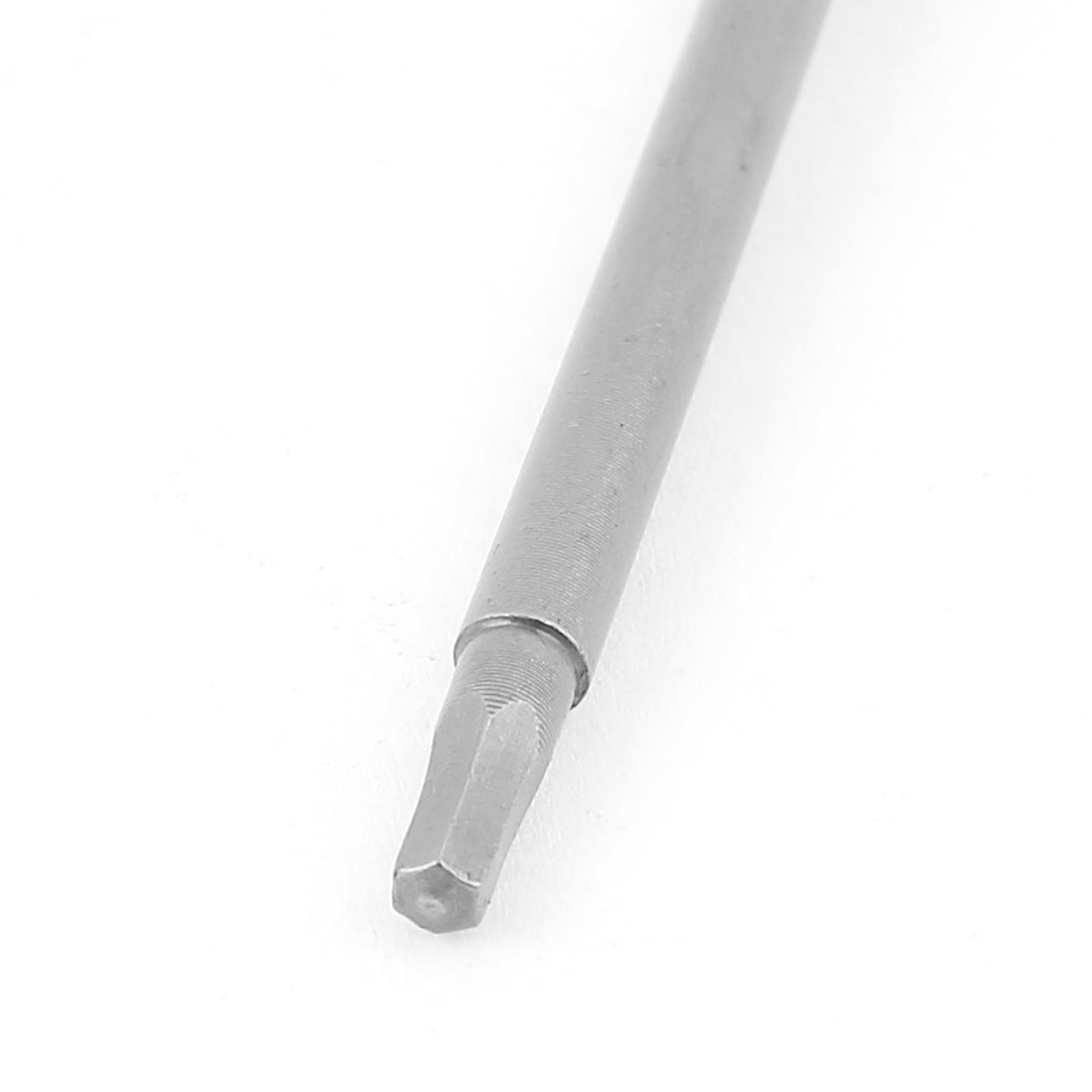 Harfington 1/4" Hex Shank 2.5mm Hexagon Head Magnetic Screwdriver Bits 75mm Length 5pcs