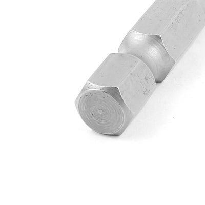 Harfington 1/4" Hex Shank 4mm Tip Slotted Magnetic Screwdriver Bits 50mm Length 5Pcs