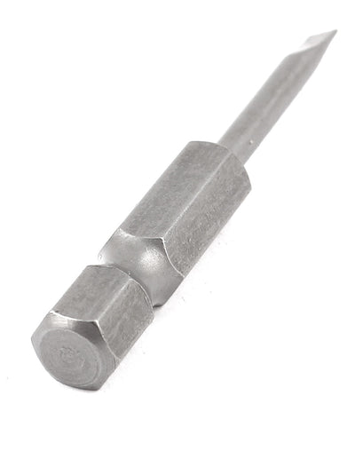 Harfington 1/4" Hex Shank 3mm Tip Slotted Magnetic Screwdriver Bits 50mm Length 5Pcs