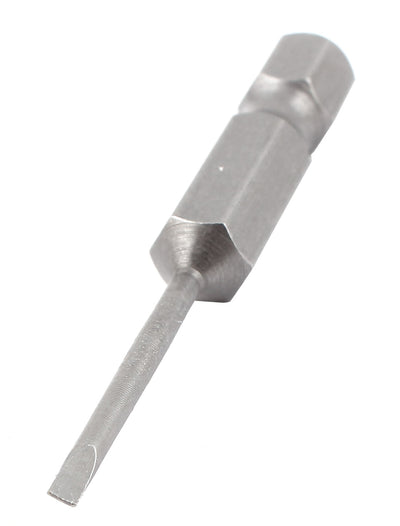 Harfington 1/4" Hex Shank 2mm Tip Slotted Magnetic Screwdriver Bits 50mm Length 5Pcs