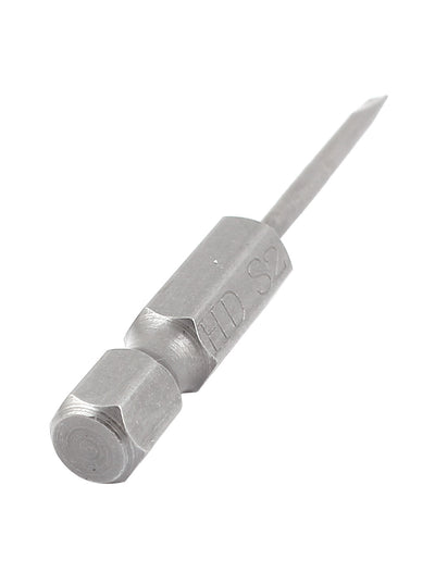 Harfington 1/4" Hex Shank 2mm Tip Slotted Magnetic Screwdriver Bits 50mm Length 5Pcs