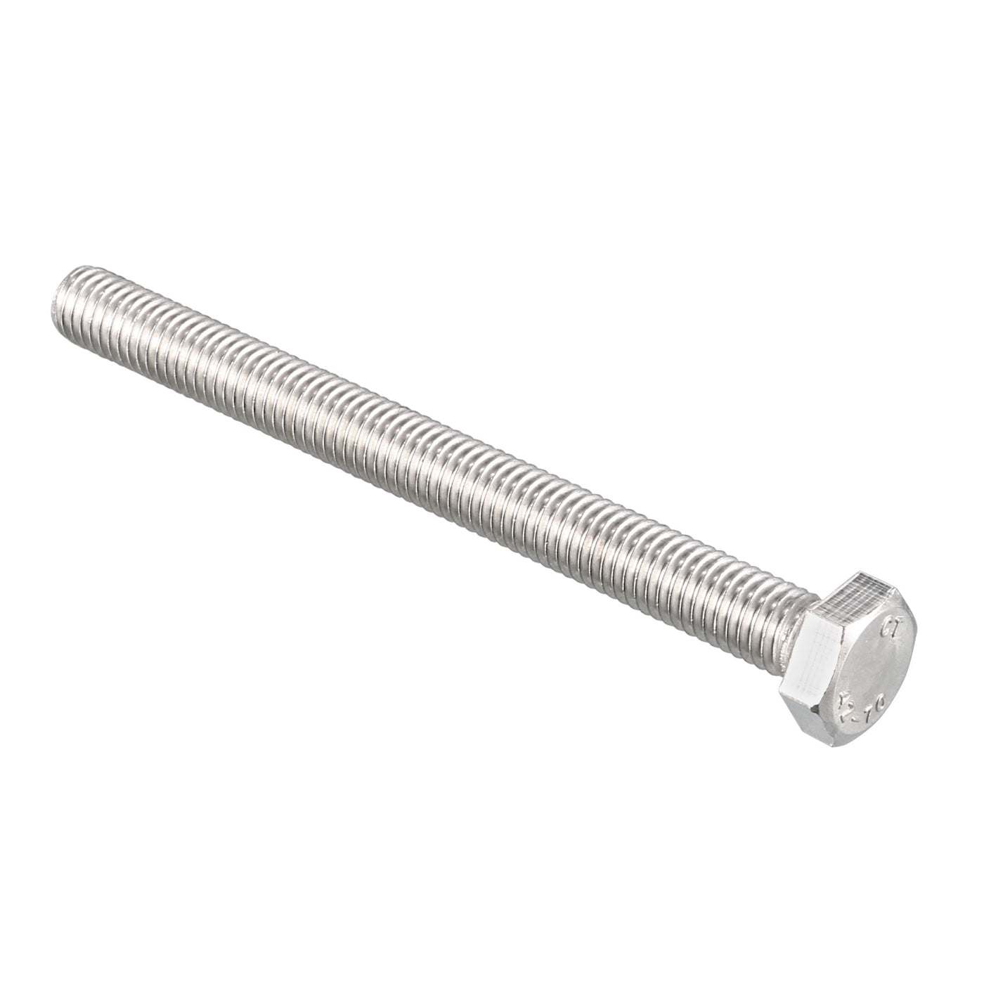 Harfington M8 x 90mm DIN933 Stainless Steel Hex Head Screw Bolt Cap 5 Pcs