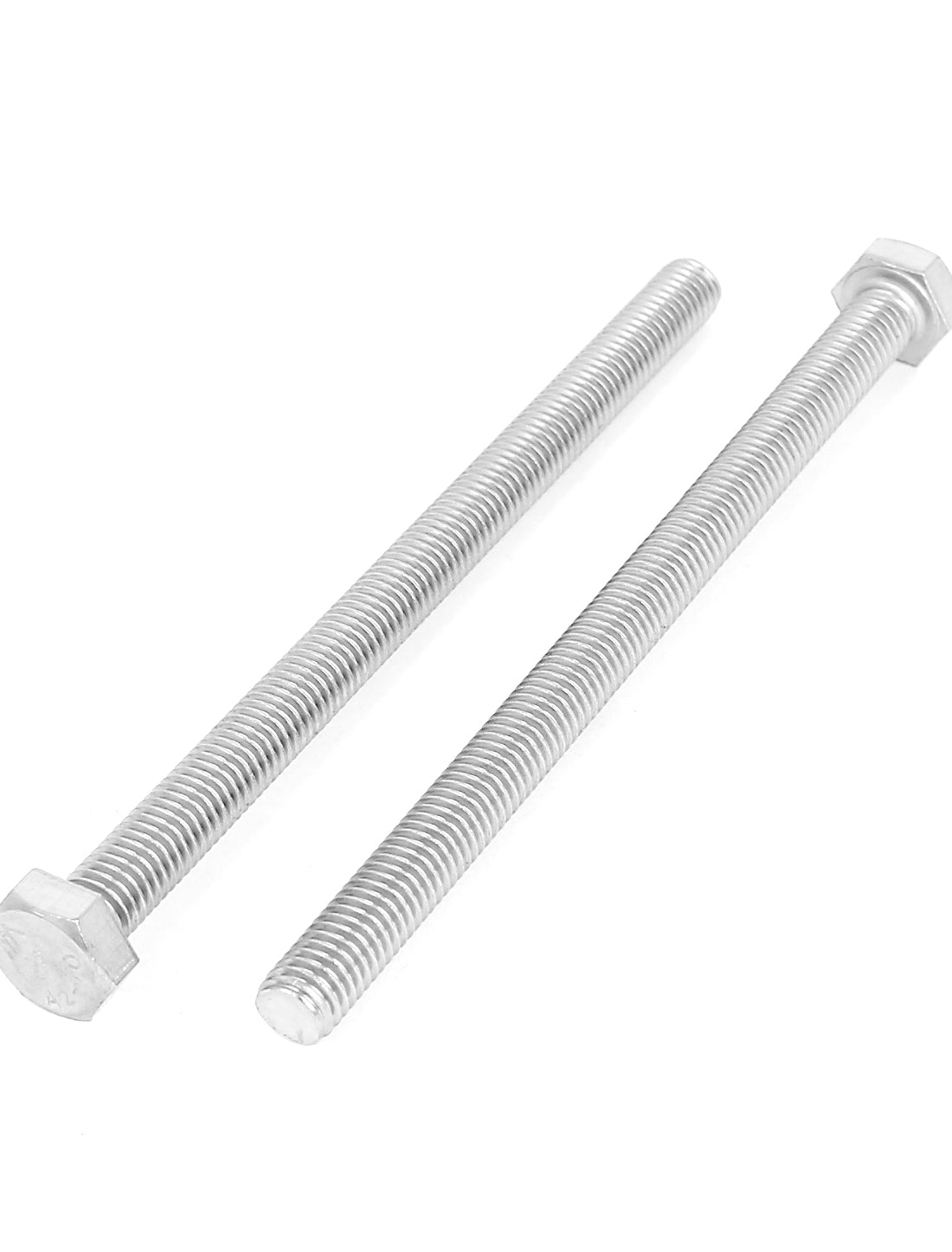 Harfington M8 x 120mm Thread Stainless Steel Hex Hexagon Head Screw Bolt 5 Pcs