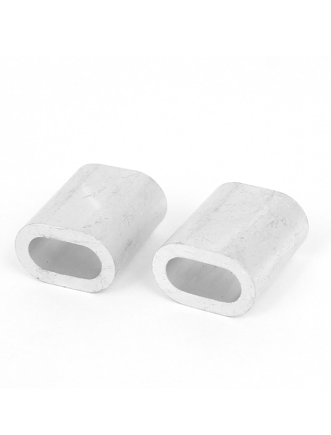 Harfington 1/4" Wire Rope Aluminum Sleeves Clip Fittings Loop Sleeve Cable Crimps 20pcs