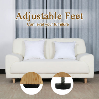 Harfington 12pcs M6 x 20mm Male Thread Anti-slip Adjustable Screw On Furniture Levelling Foot Glide Mounts Protector