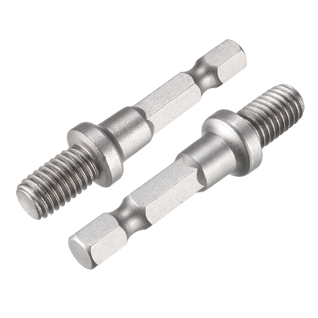 Harfington 10 Pcs 8mm M8 Male Thread 1/4" Hex Shank Electric Drill Chuck Adapter Power Tool