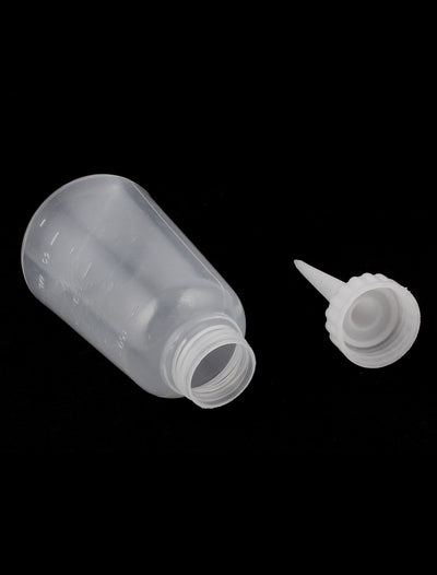 Harfington 150ml Industrial Clear Plastic Glue Gel Oil Squeeze Bottle Dispenser 5pcs