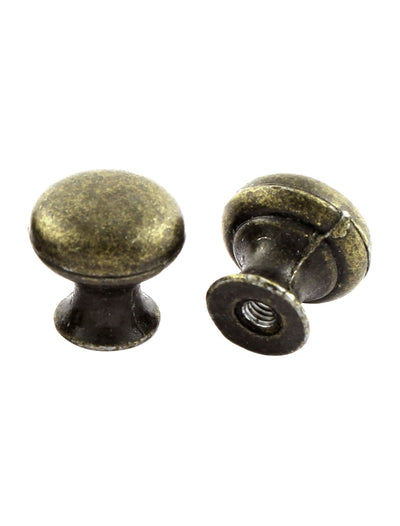 Harfington 17mmx17mm Home Office Cupboard Retro Style Mini Pull Knob Handle 5 Pcs