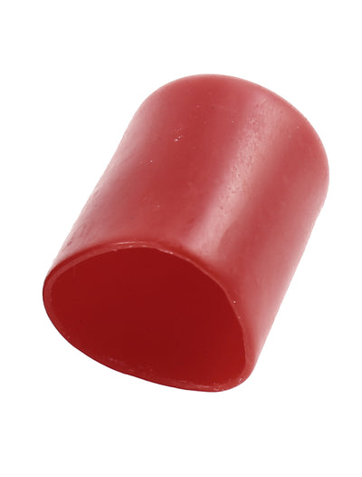 Harfington 150Pcs Red Soft Plastic PVC Insulated End Sleeves Caps Cover 20mm Dia