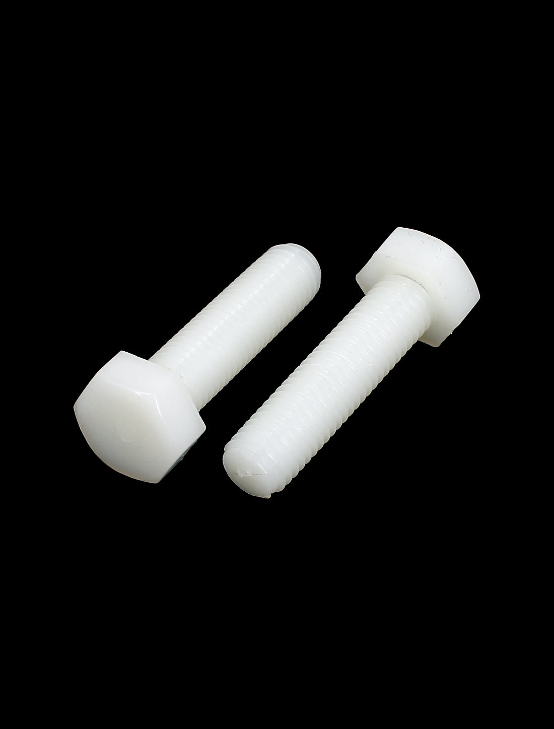 Harfington M10 x 40mm Full Thread Nylon Metric Hexagon Head Cap Screw Bolt 10 Pcs