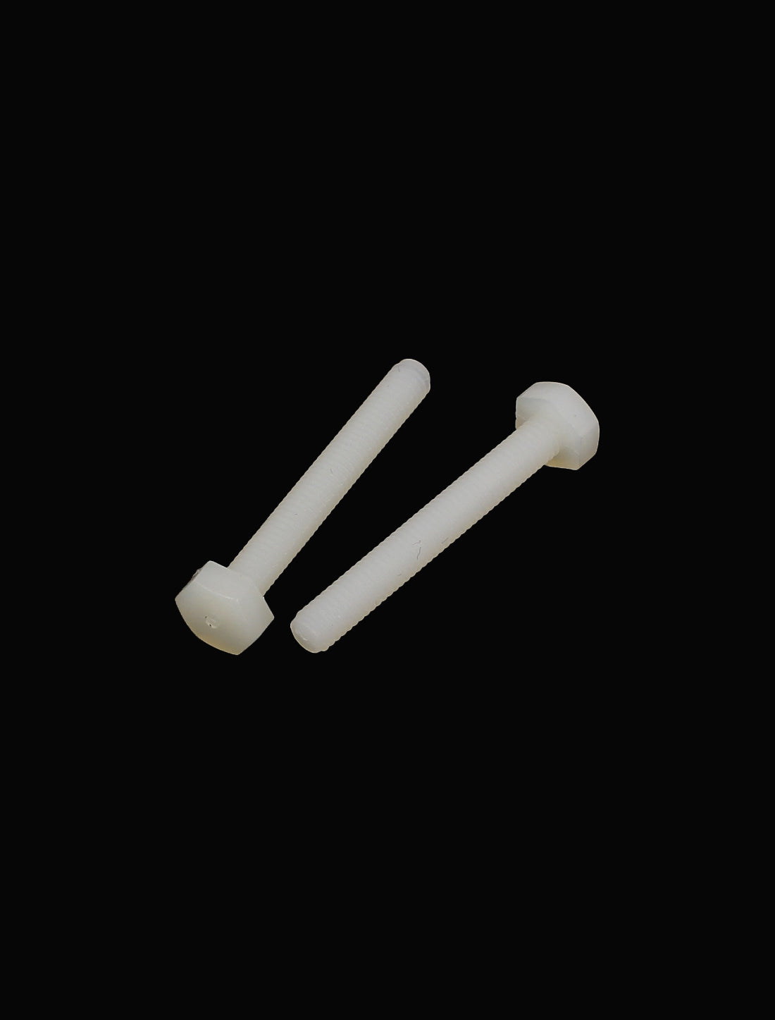 Harfington M4 x 30mm Full Thread 0.7mm Pitch Nylon Metric Hex Head Cap Screw Bolt 50 Pcs