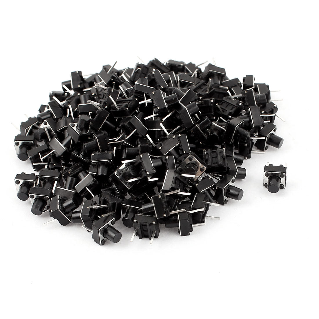 Harfington 150 Pcs 6x6x7mm Momentary DIP Tactile Push Button Micro Switch