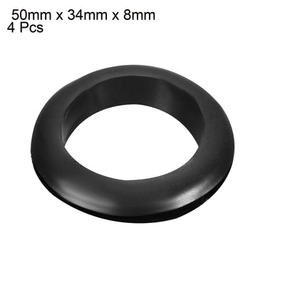 Harfington Nitrile Rubber O-Rings Metric Buna-N Sealing Gasket, Pack of 4