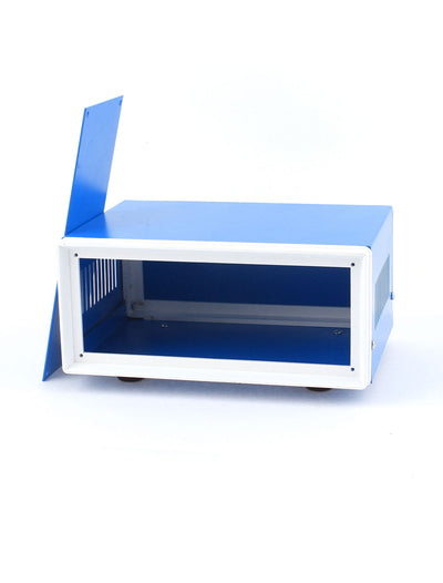 Harfington 170mmx130mmx75mm Blue Metal Enclosure Case DIY Electronic Wiring Project Box