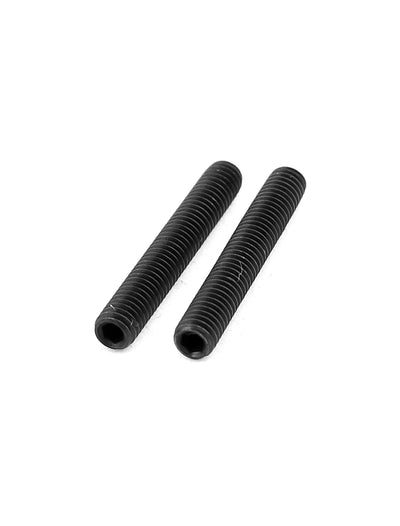 Harfington M3x20mm 12.9 Alloy Steel Hex Socket Set Cap Point Grub Screws Black 20pcs