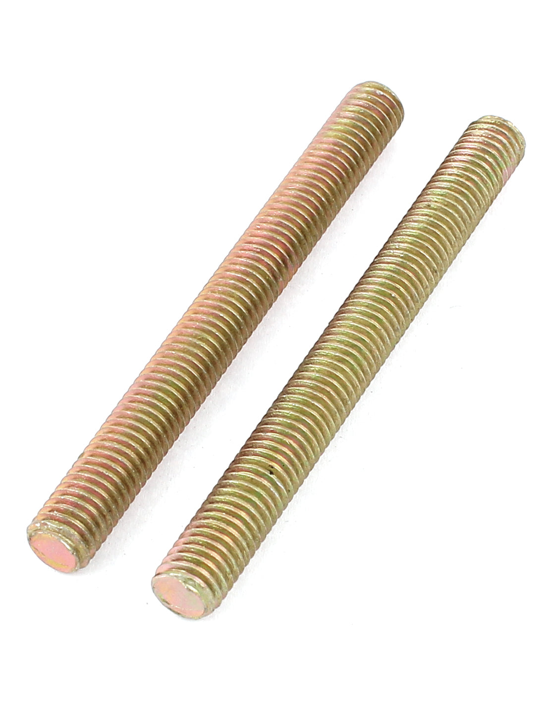 Harfington 1.25mm Pitch M8 x 80mm Full Threaded Rod Bar Bronze Tone 5 Pcs