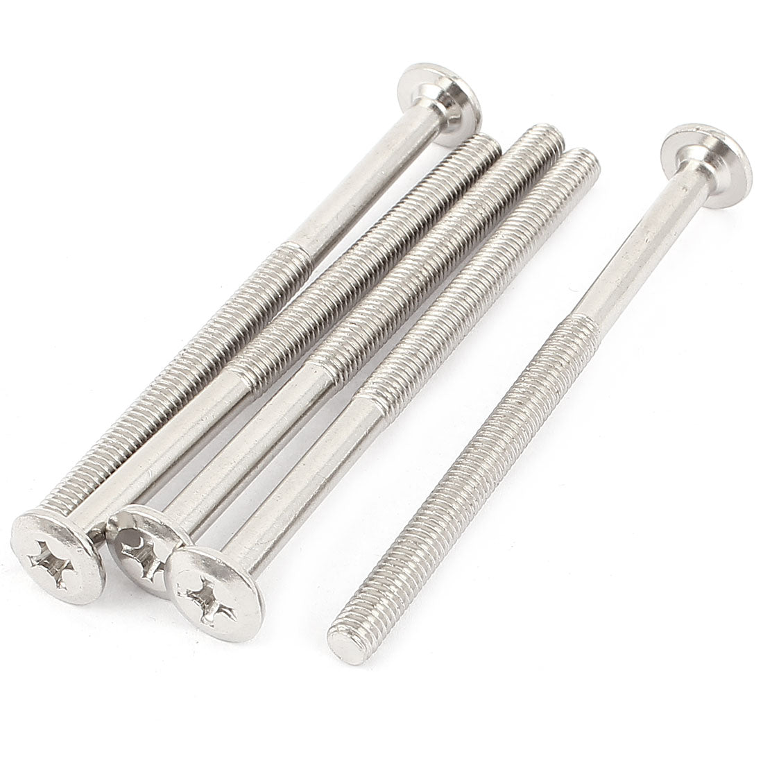 Harfington M6 x 90mm Crosshead Phillips Flat Head Countersunk Bolts Machine Screws 5 Pcs