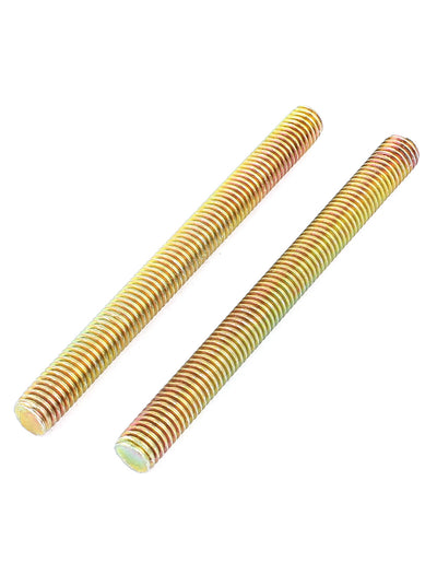 Harfington 1.25mm Pitch M8 x 90mm Male Threaded Rod Bar Bronze Tone 5 Pcs