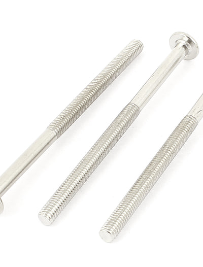 Harfington M6 x 95mm Threaded Phillips Flat Head Countersunk Bolts Machine Screws 3 Pcs